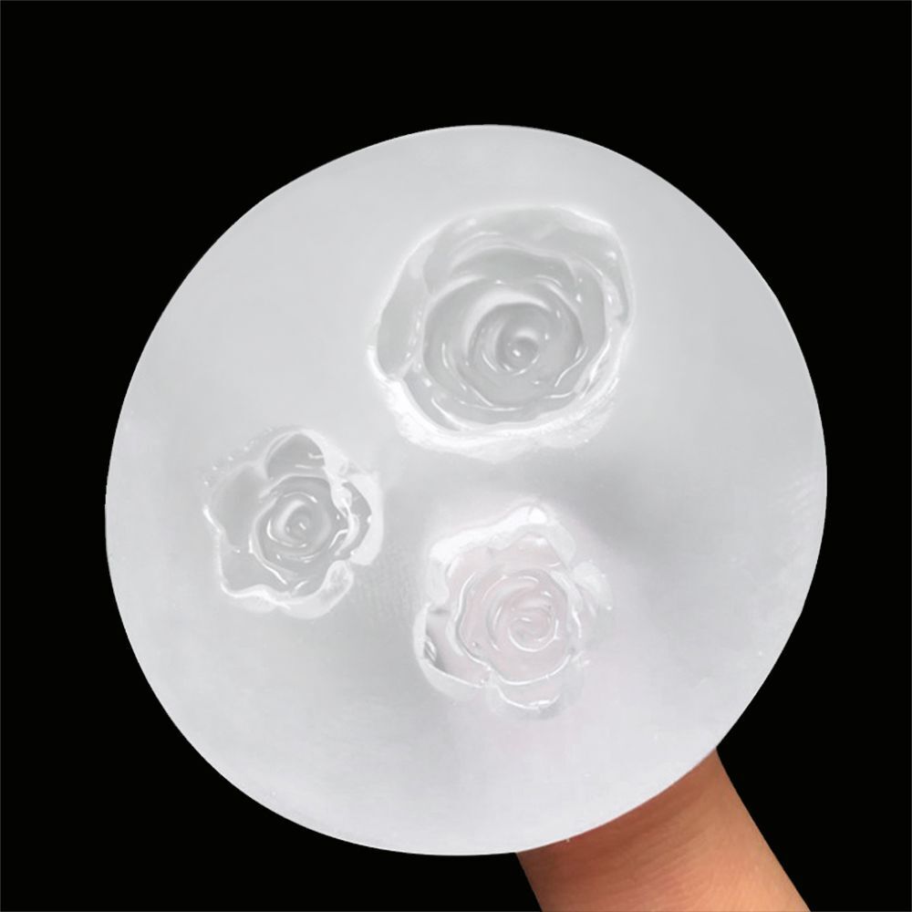Accessories Cake Decor Rose Flowers Mold Crystal Glue Clay Moulds Silicone