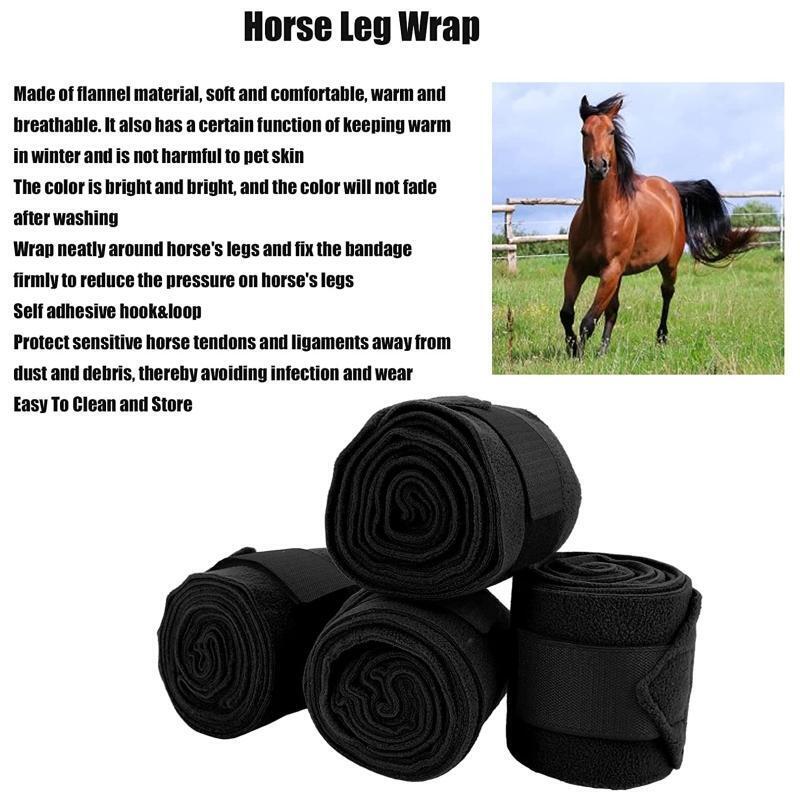 Horse Breathable Leg Wraps Horse Leggins DIY Standing Wraps Grip Roll