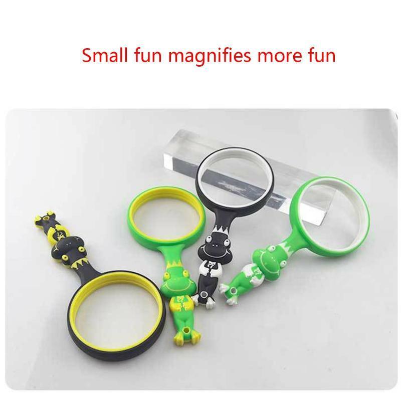 Handheld Reading Magnifier 105mm Magnify Glasses Lens Non-Slip Soft Handle Gift