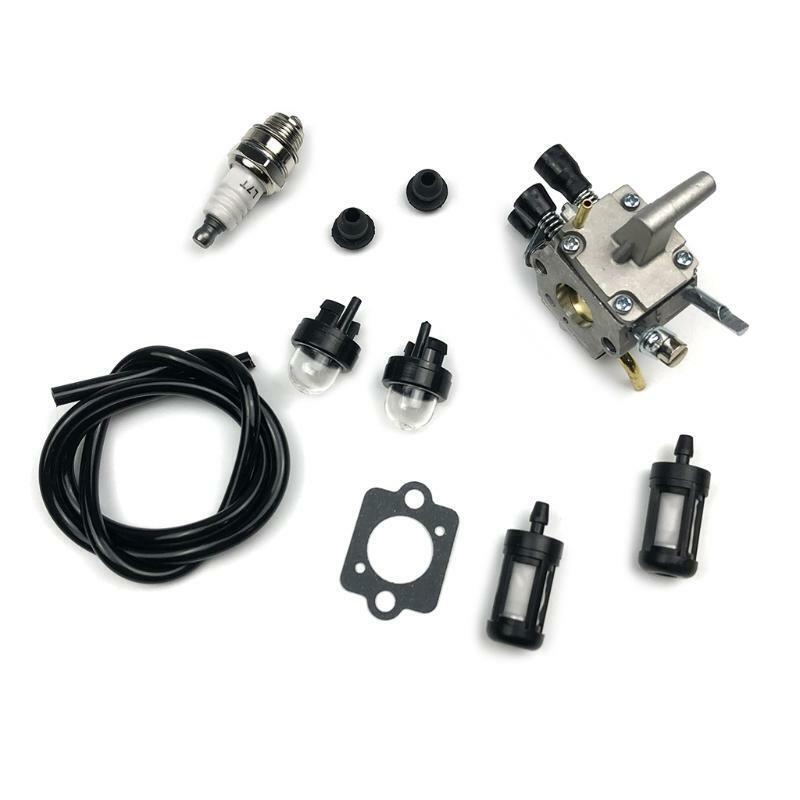 Carburetor Carb Primer Bulb Spark Plug Fuel Filter Line for FS250 FS120 FS200