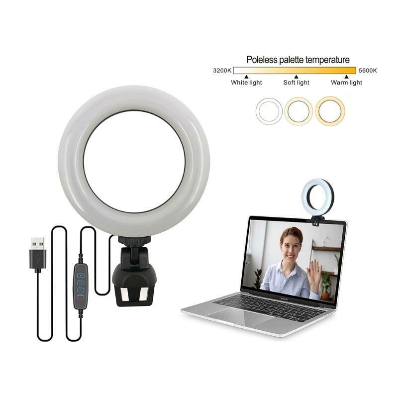 4.5" LED Ring Light Tablet Fill Light 3200-5600K 56 LED Bead for On-line Meeting