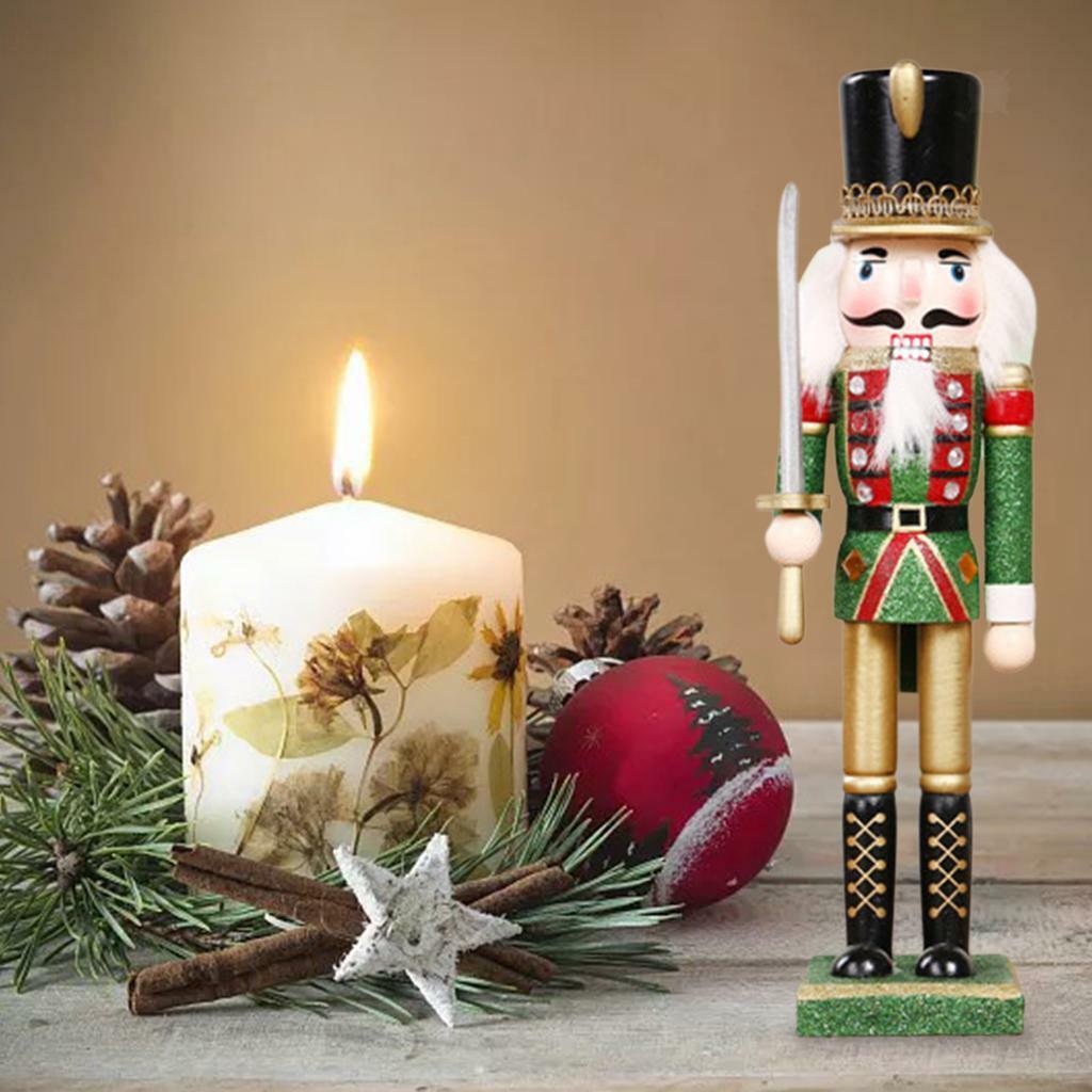 2 Pieces Festive Soldier Swordsman Nutcracker Christmas Decoration