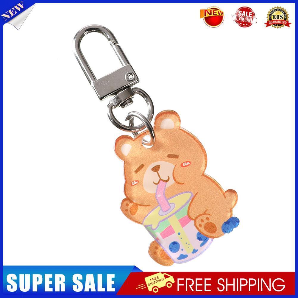Cartoon Acrylic Pendant Keychain Korean Wallet Backpack Keyring Keyring (F)