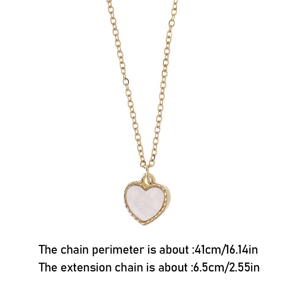 Wedding Gift Choker Opal Pendant Clavicle Necklace Heart Shaped Necklace