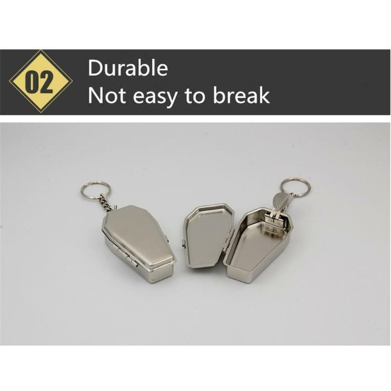 Mini Outdoor Ashtray Cigarette Keychain Smoking Ash Tray Christmas Gift