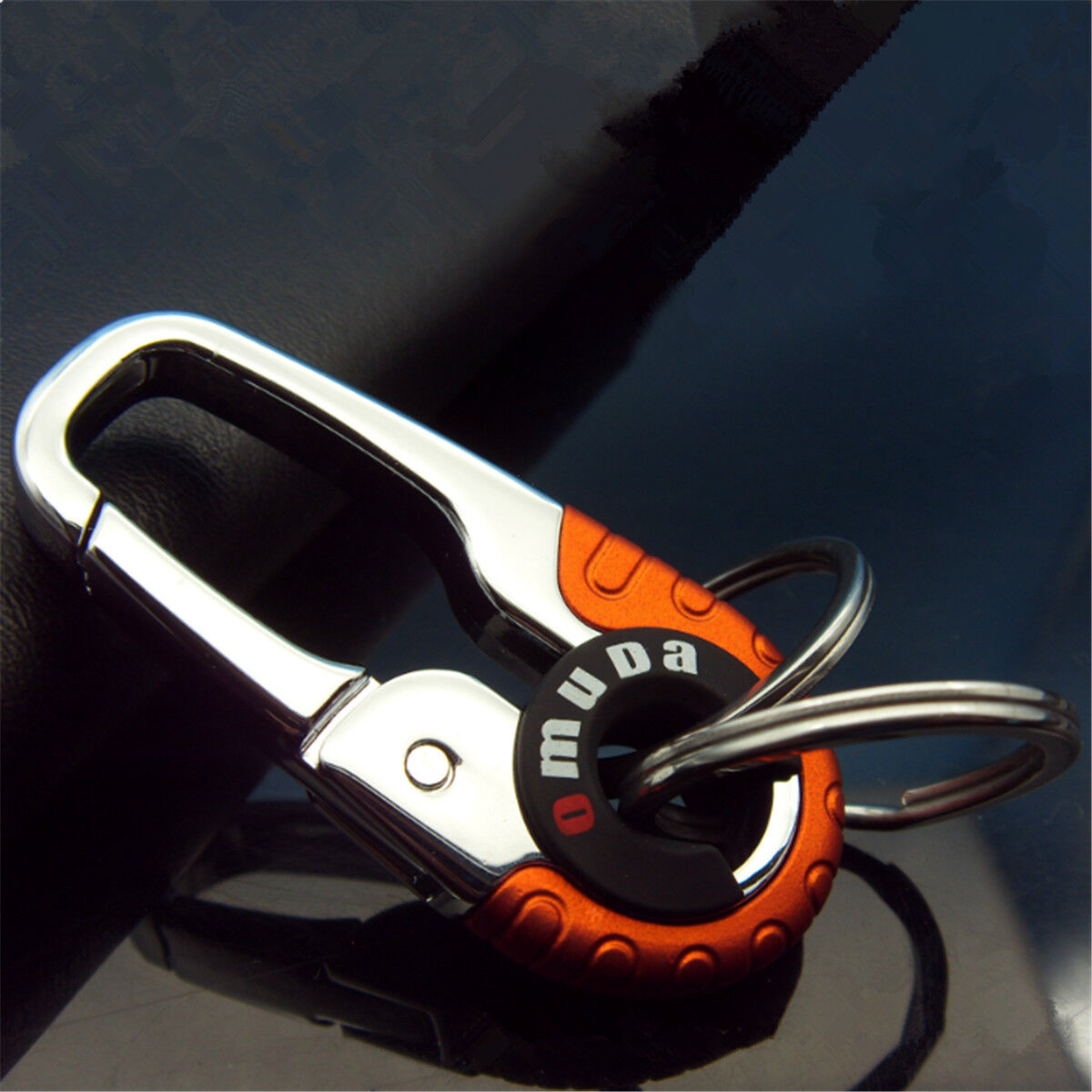Keychain Key Ring Hook Outdoor Stainless Steel Buckle Carabiner Climbing Random
