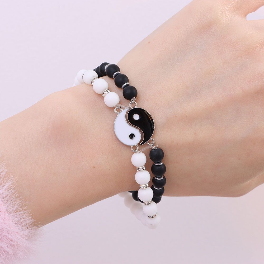 Gifts Jewelry Charms Fashion Best Friends Tai Chi Couple Bracelets Beaded