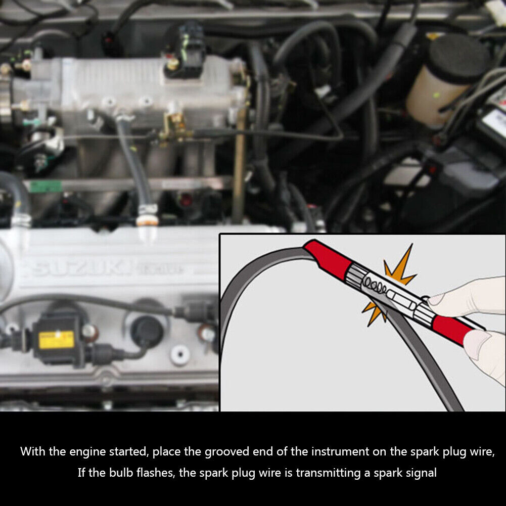Car Ignition System Tester Spark Plugs Wires Coils Diagnostic Pen Tools
