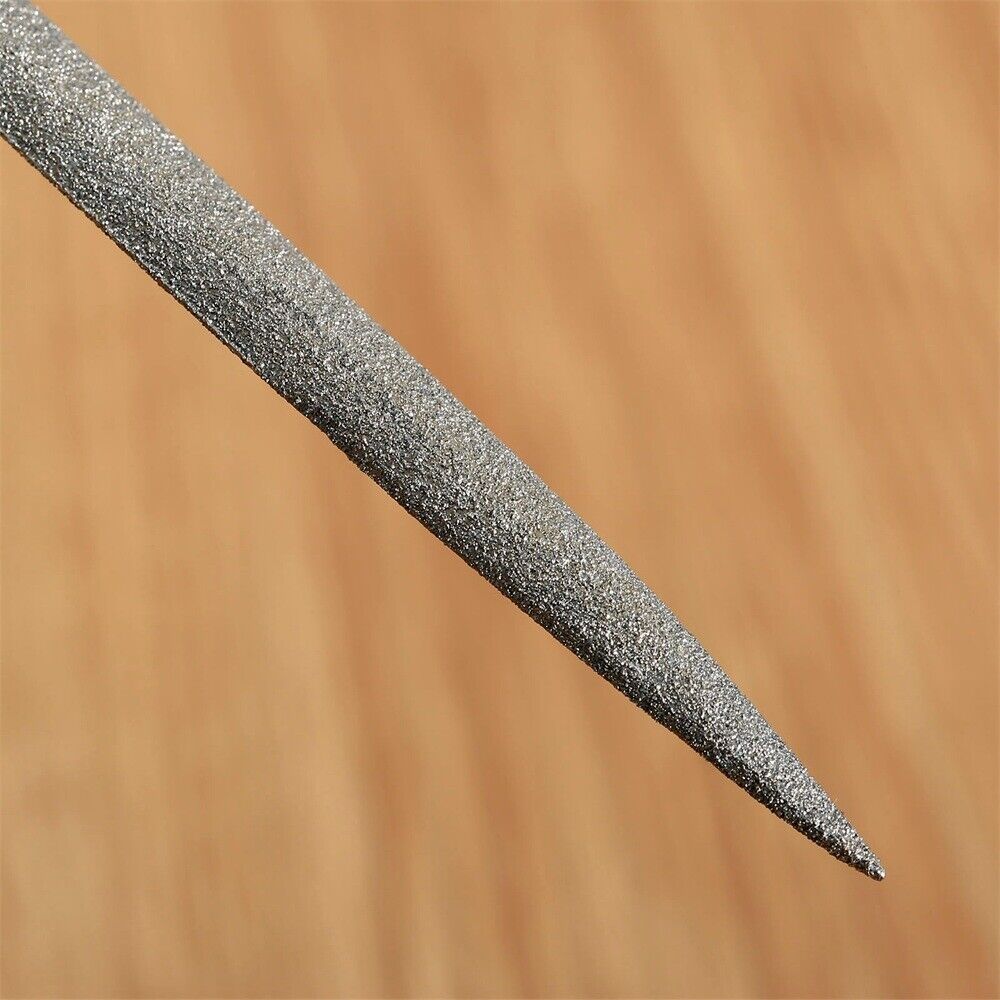 10Pcs Diamond Coated Grit 120# Needle File Assorted Metal Craft Tools 180mm