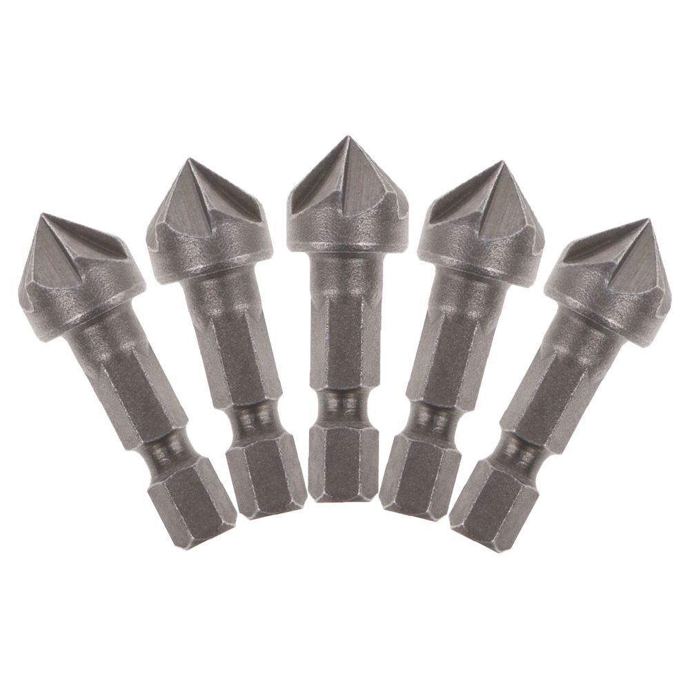 Tools Countersink Drill Chamfer Bit Cutter Deburring Drilling 1/4" Hex Shank