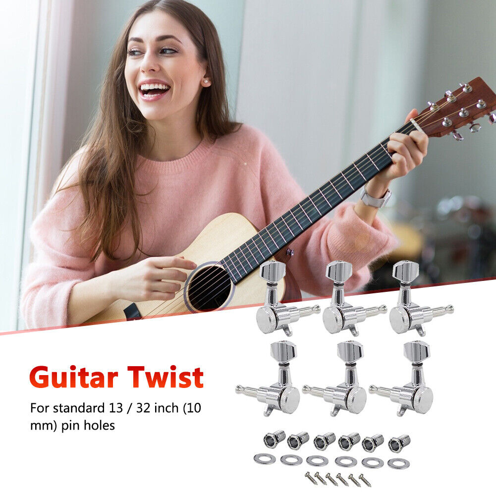 1/18 Locking Tuners for ST TL Electric Guitars String Tuning Pegs Kits