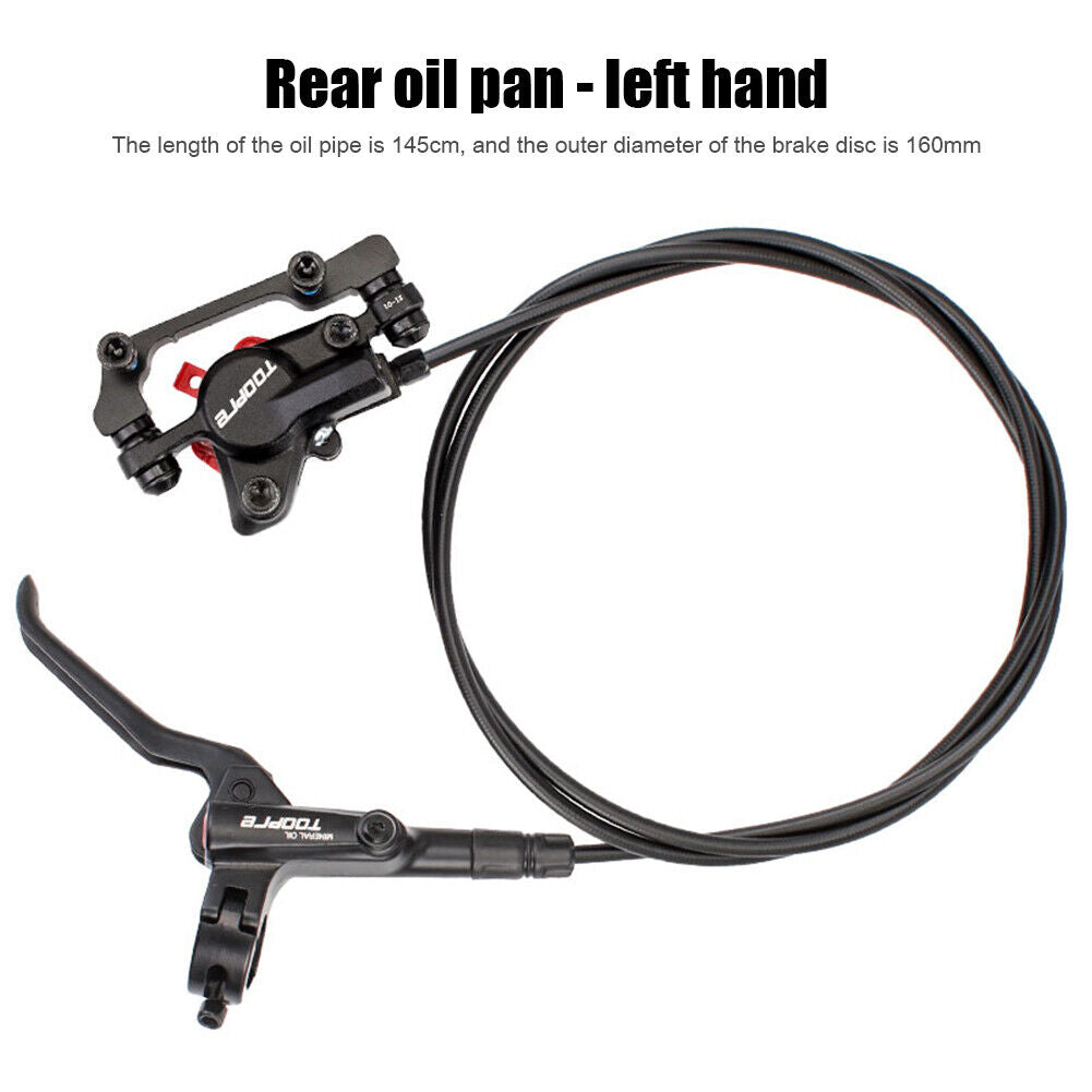 TOOPRE Hydraulic Brake Kit MTB Bike Rear Disc Brakes (Rear Brake-Left)