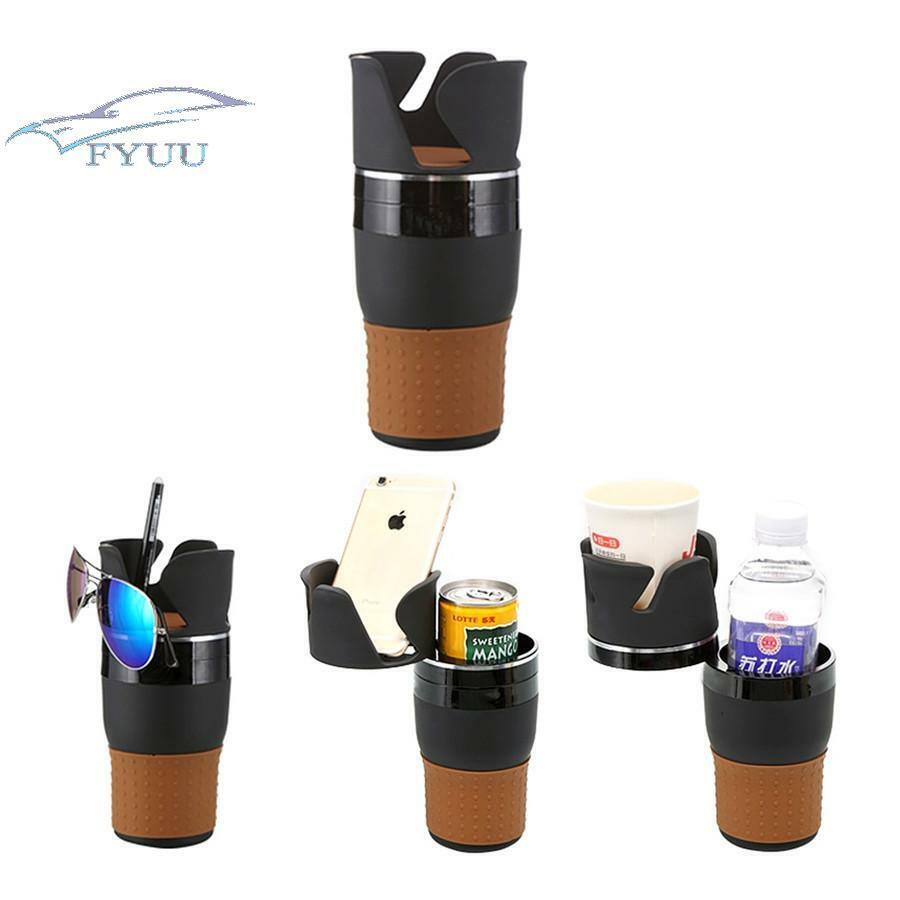 1x Car Adjustable Rotatable Cup Bottle Holder Sunglasses Phone Key Organizer Box