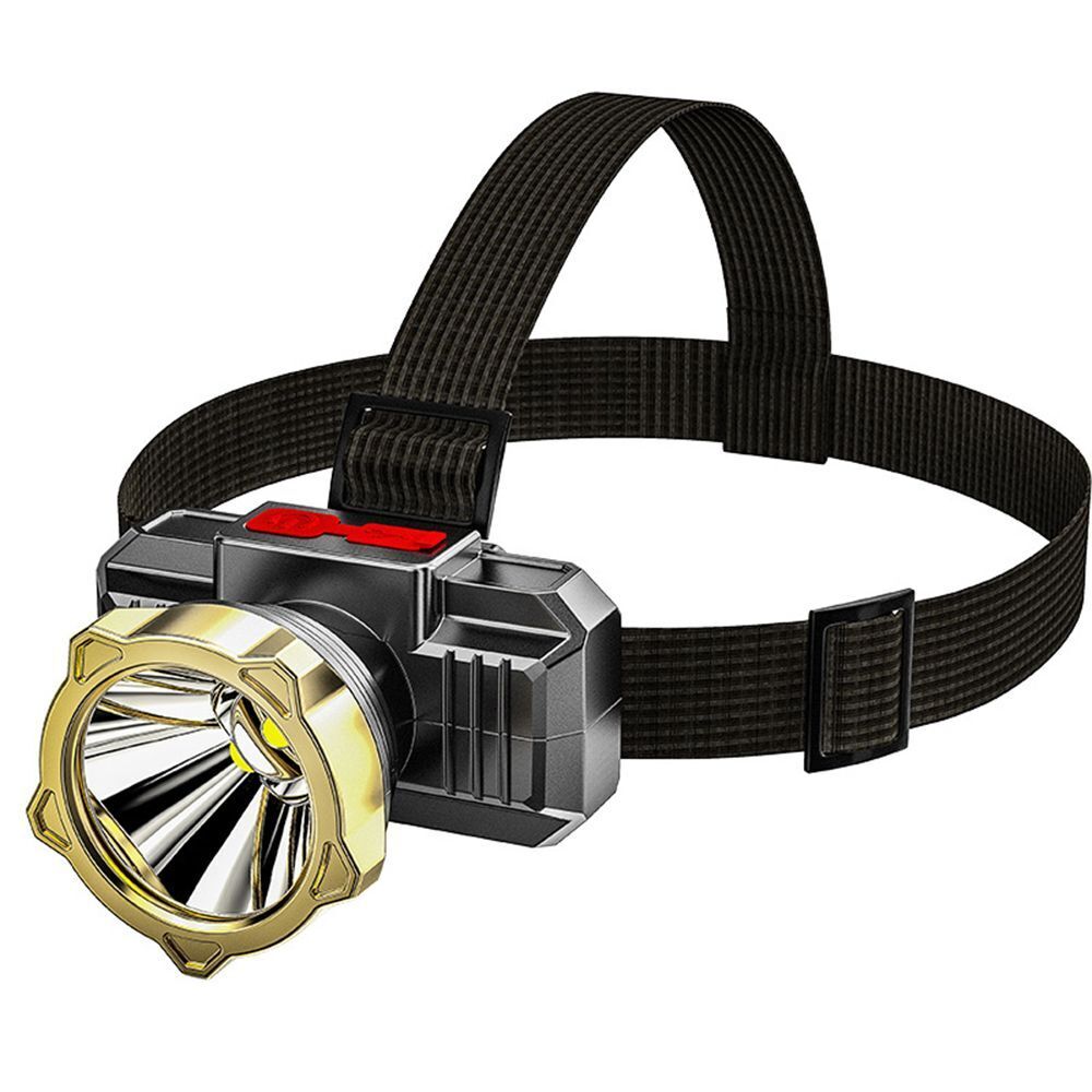 Glare Mini Waterproof Head Torch LED Headlamp USB Rechargeable Miner's Lamp