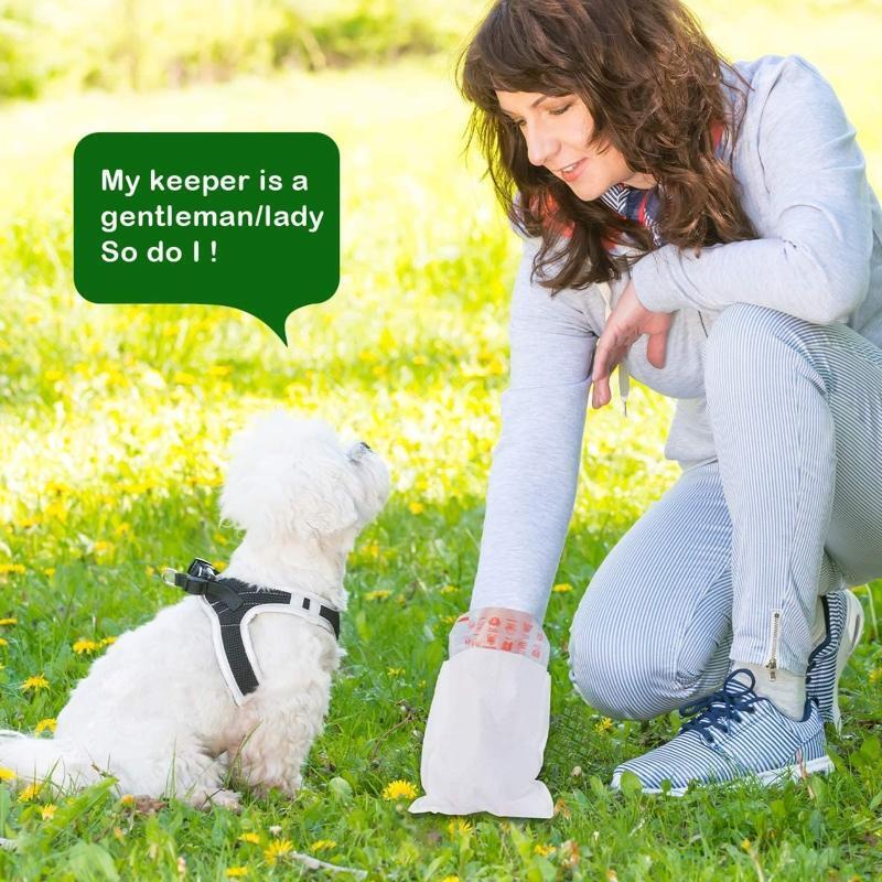 100pcs Dog Poop Bags Large Waste Bag Double Layers Biodegradable Easy to Carry
