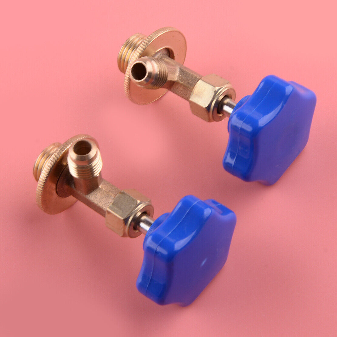2x AC R134a Refrigerant Can Bottle Tap Tapper Self-Sealing 1/4" SAE Valve