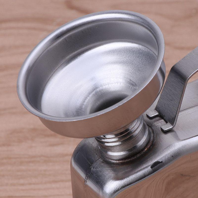 5oz Stainless Steel Jerry Can Hip Flask Liquor Whisky Pocket Bottle Men Gift