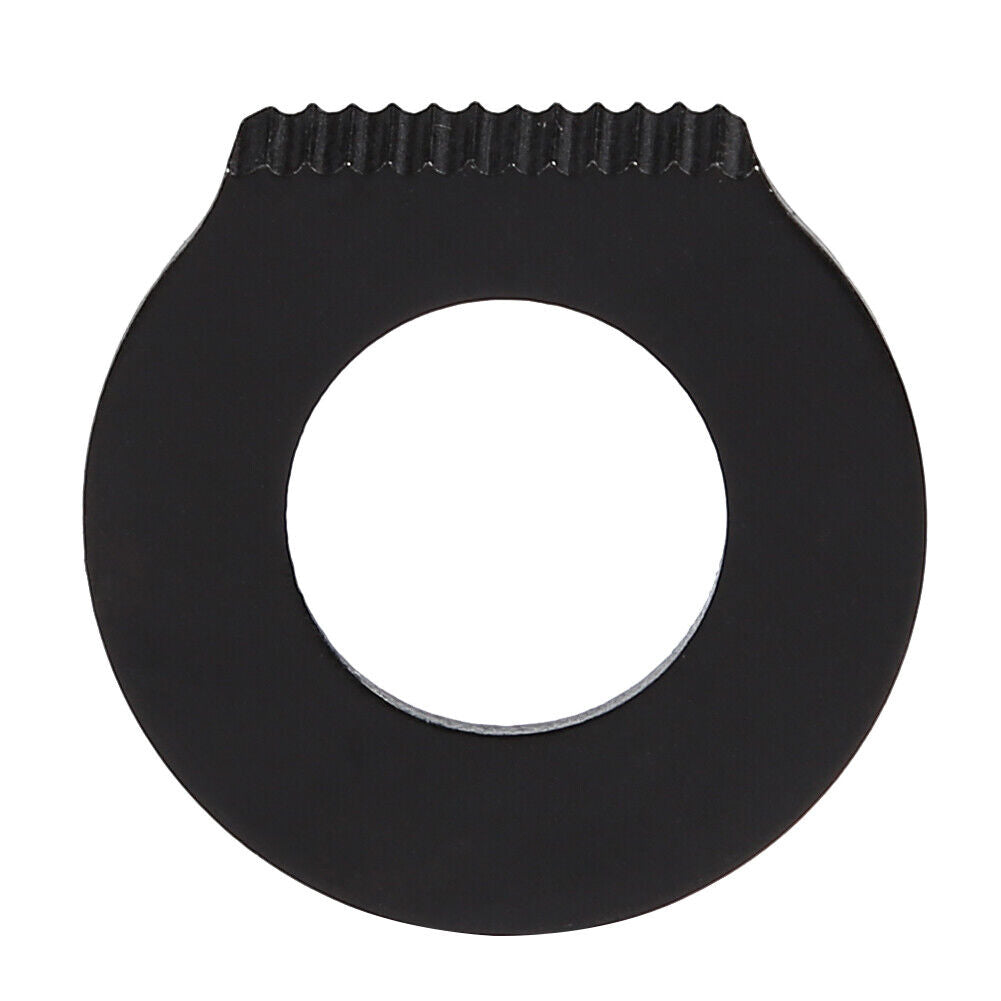 Outdoor Scraper Stainless Steel Round Camp Hiking EDC Multi Tool (Black)