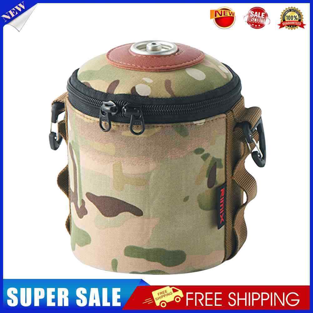 Camping Gas Tank Bag LPG Fuel Can Protective Sleeve MOLLE Tissue Bags (B)