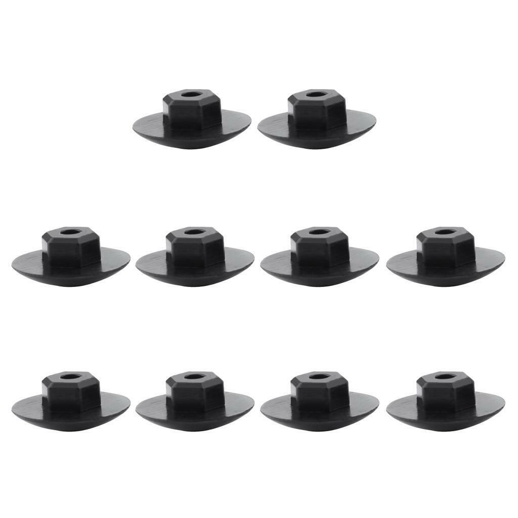 Set of 10 Rubber Waterproof Headset Covers MTB Screw Caps Cycle  Black