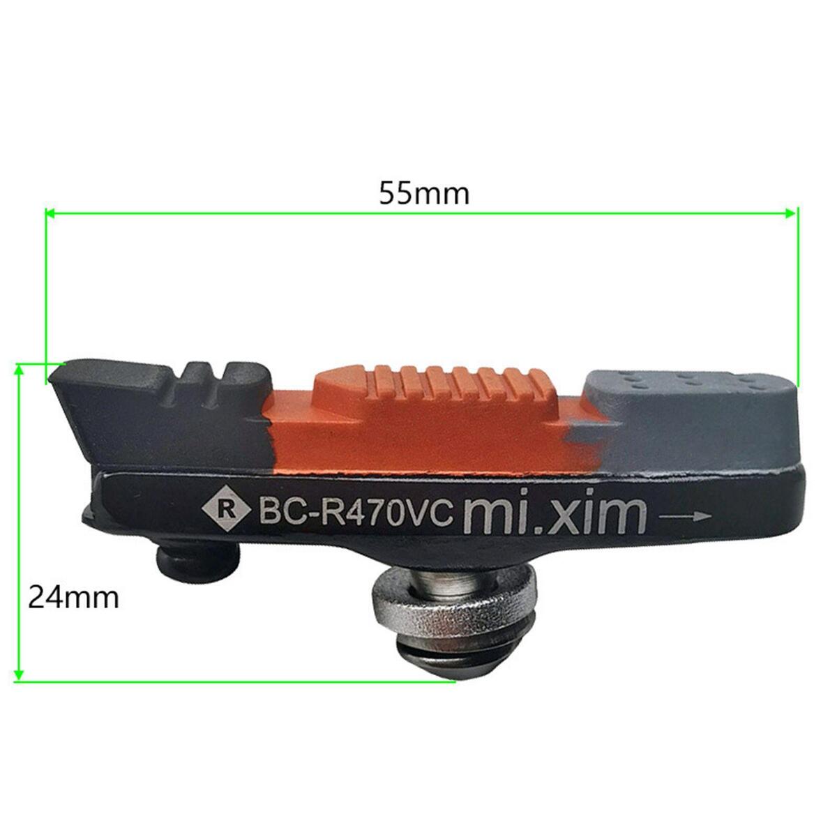 2 Pieces Bike Brake Pad Left&Right V Brake Holder Durable 55mm for Cycling