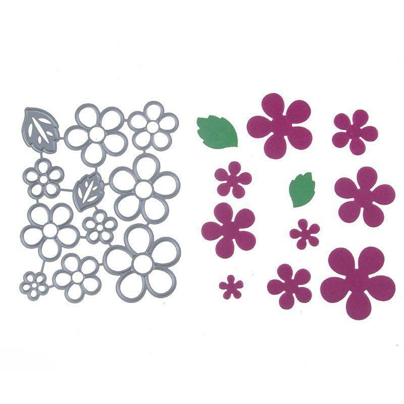 Five Leaf Flower Metal Cutting Dies Stencil Scrapbooking DIY Album Stamp Paper