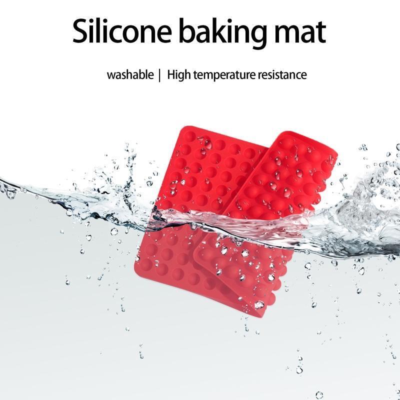 Hemispheres Shape Silicone Baking Mat for Making Dog Biscuits Easy to Use Clean