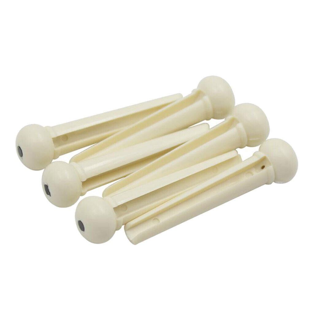 6 Pieces  Bridge  Guitar String Pegs for Acoustic Folk Guitar