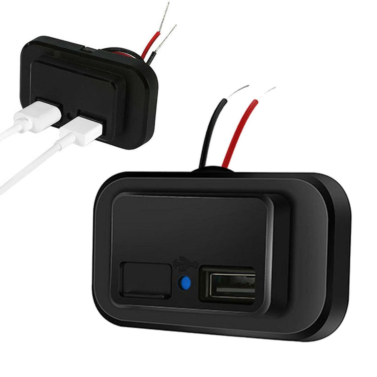 Dual USB Port Durable Universal  Socket for Automotive RV Marine