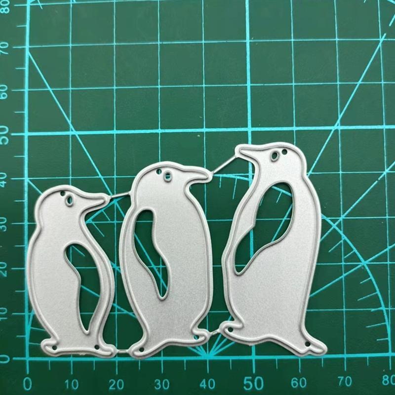 Penguins Metal Cutting Dies Stencil Scrapbooking DIY Album Stamp Paper Card