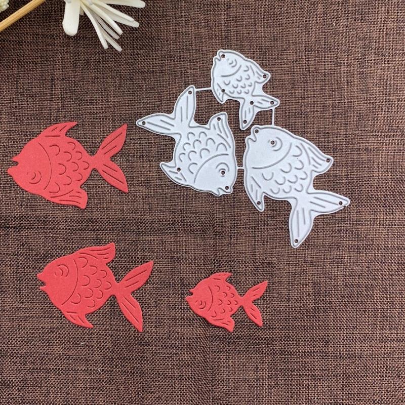Fish Metal Cutting Dies Stencil DIY Scrapbooking Album Paper Card Template Mold