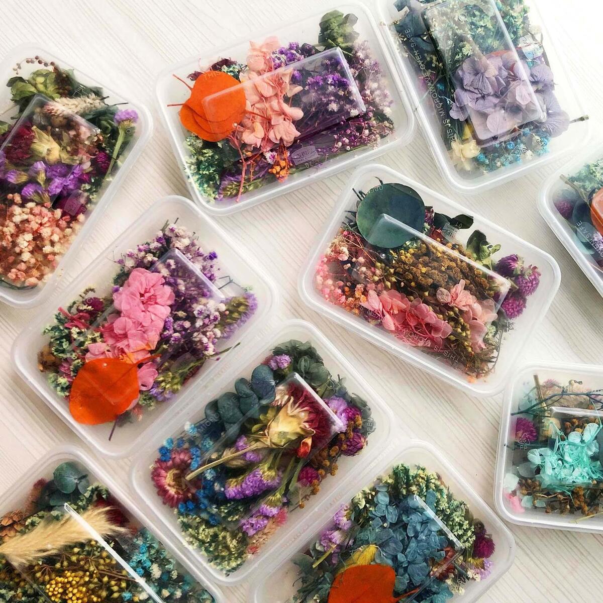 1 of box Dried Flowers Petals Leaves Crafts  Phone  Accessories