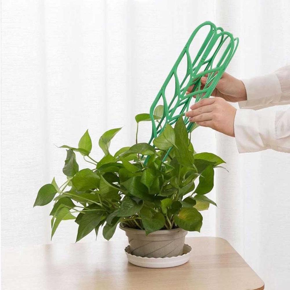 Leaf Shape Garden Trellis for Climbing Potted Plant Support (3pcs Hard)