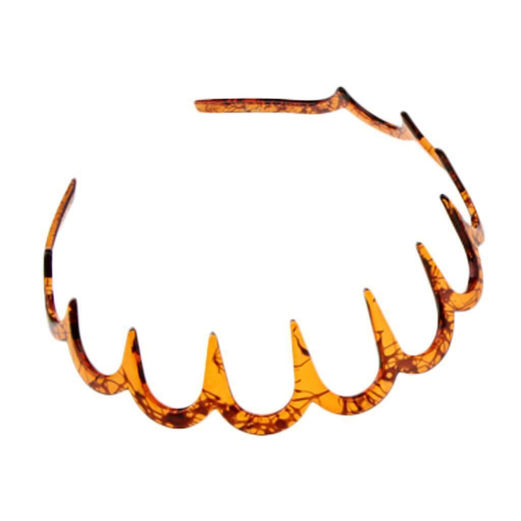 Fashion    Band Headband  Comb Hoop Non-slip Headdress Brown