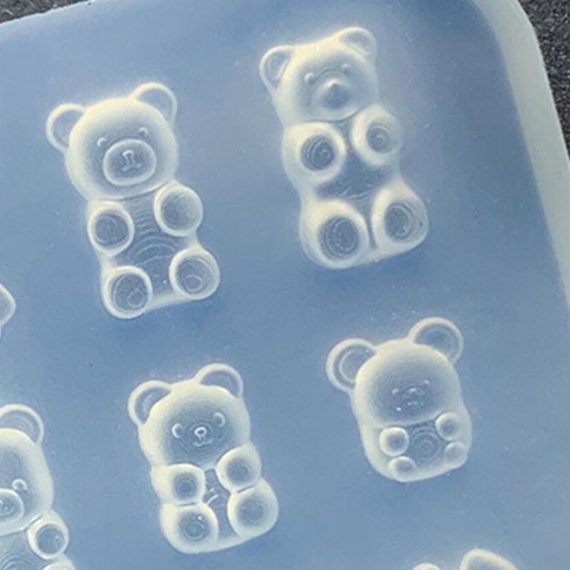 Little Bear Shape Keychains Mold DIY Epoxy Craft Decoration Pendant Jewelry Mold