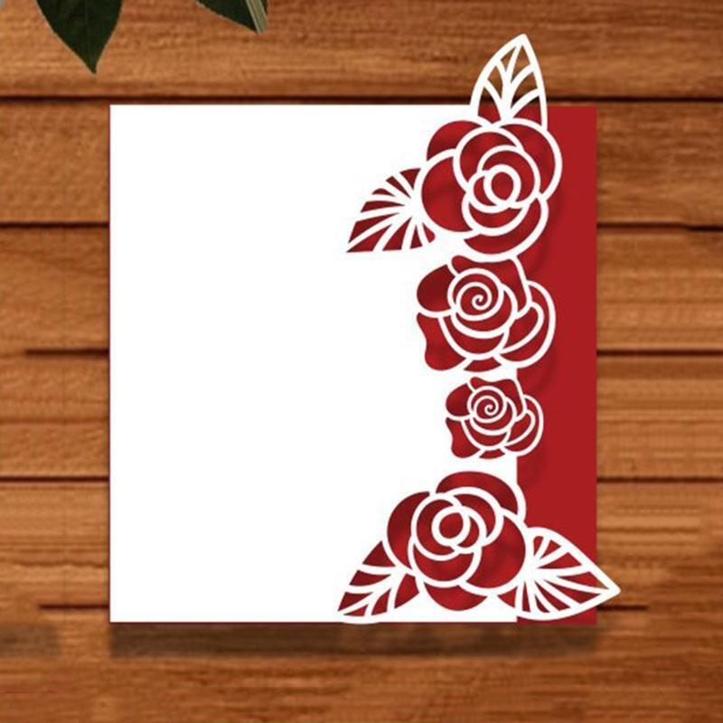 Valentines Day Rose Card Metal Cutting Dies Stencil DIY Scrapbook Album Template