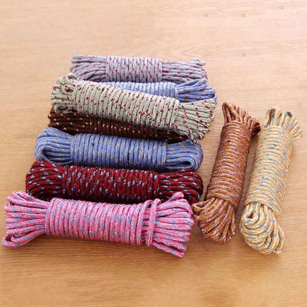 10m Nylon Laundry Hanging Rope Anti Slip Windproof Indoor Home Clothesline