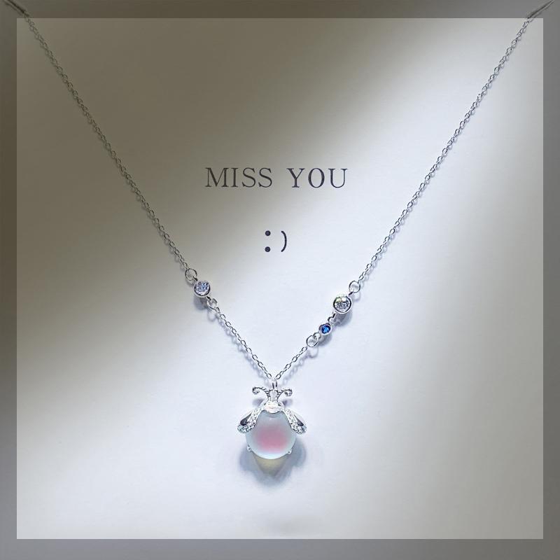 Firefly Necklace Female Ins Does Not Fade Couple Clavicle Chain Pendant Gift