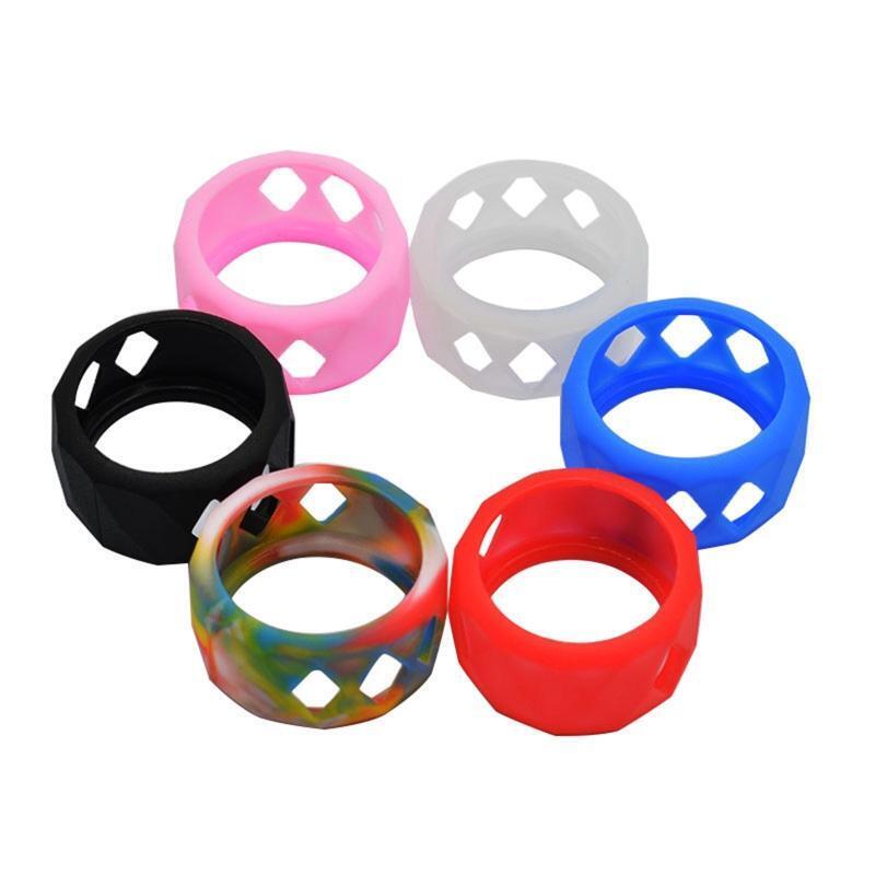 6Pieces/set Silicone Anti Slip Ring Non-Skid Band Ring Soft Protection Sleeve