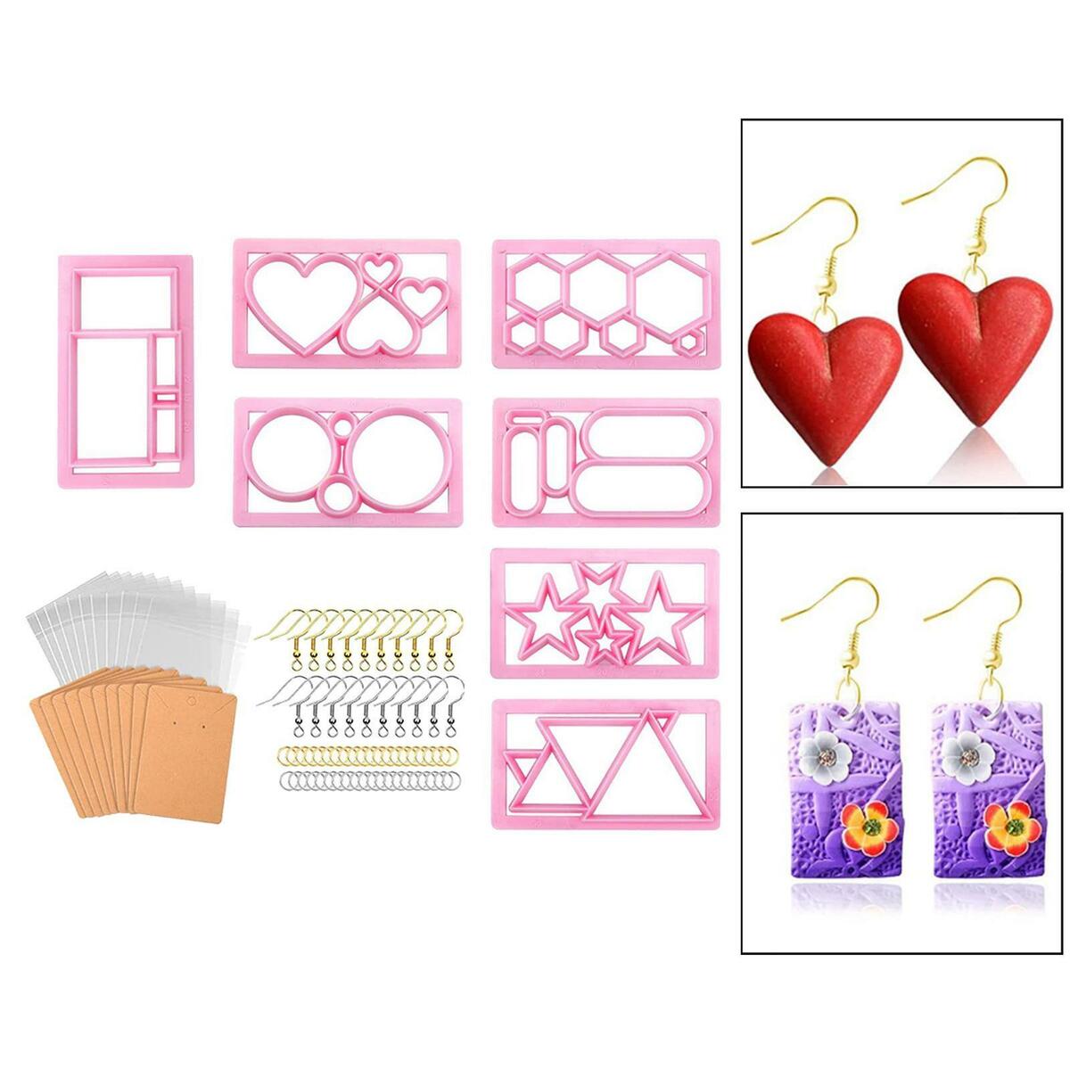 Polymer Clay Cutters Jewelry Making Art Supplies DIY Earring Cutting Mold