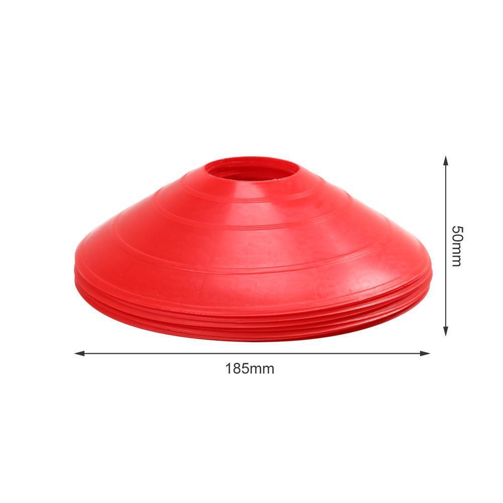 10pcs/lot Outdoor Soccer Cross Speed Agility Training Discs Cone (Red)
