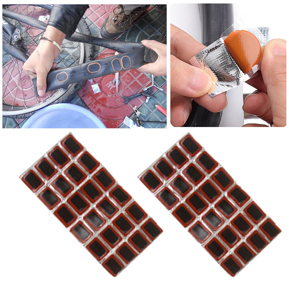 48pcs Round Bicycle Tire Repair Rubber Patches without Glue Self Adhesive
