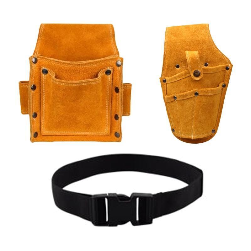 Durable Hardware Bags Set with Belt for Electric Drill  Wrench / Scissors