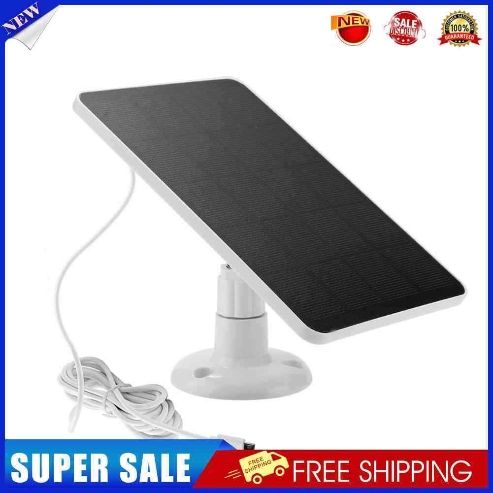 10W Solar Cells Charger 5V Portable Monocrystalline Solar Panels (White)