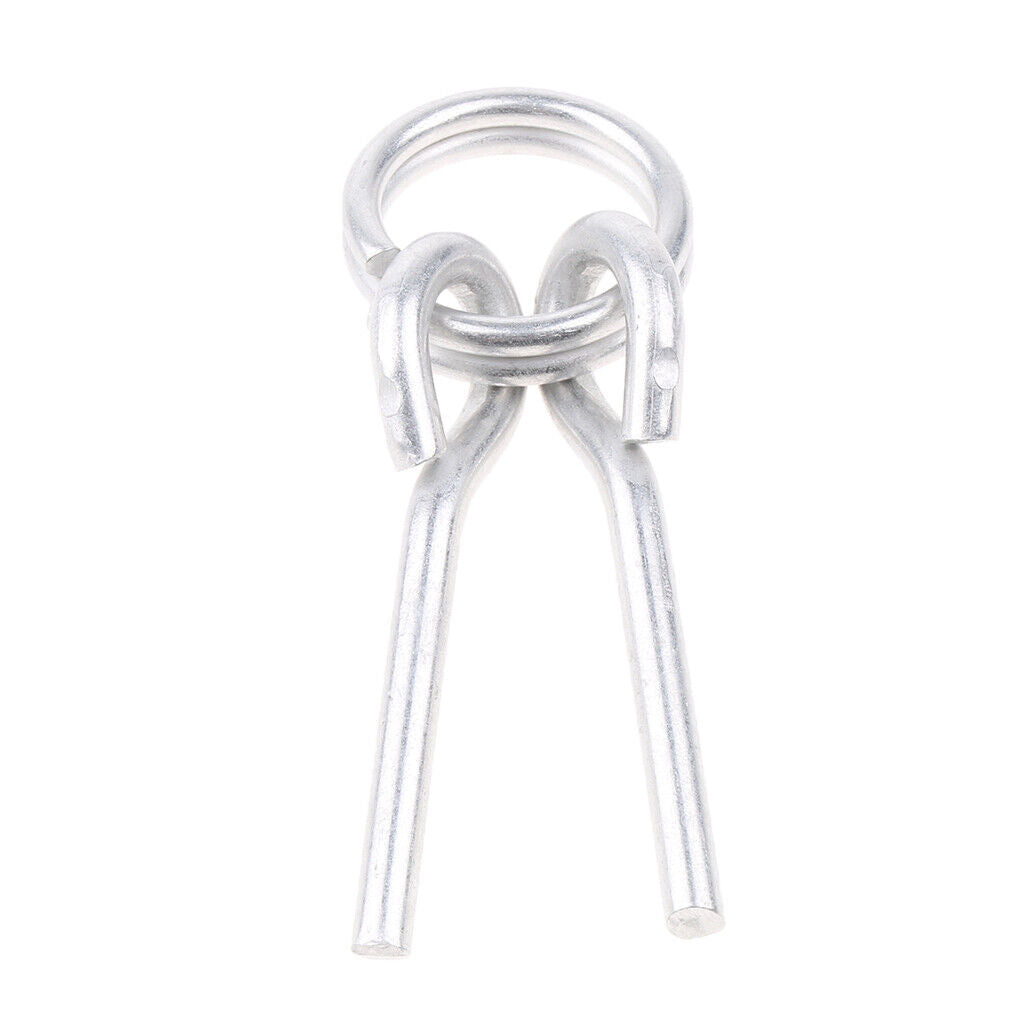 2 Pieces Awning Tent Poles Rings with 2 Pins Fit for Outdoor Camping Hiking
