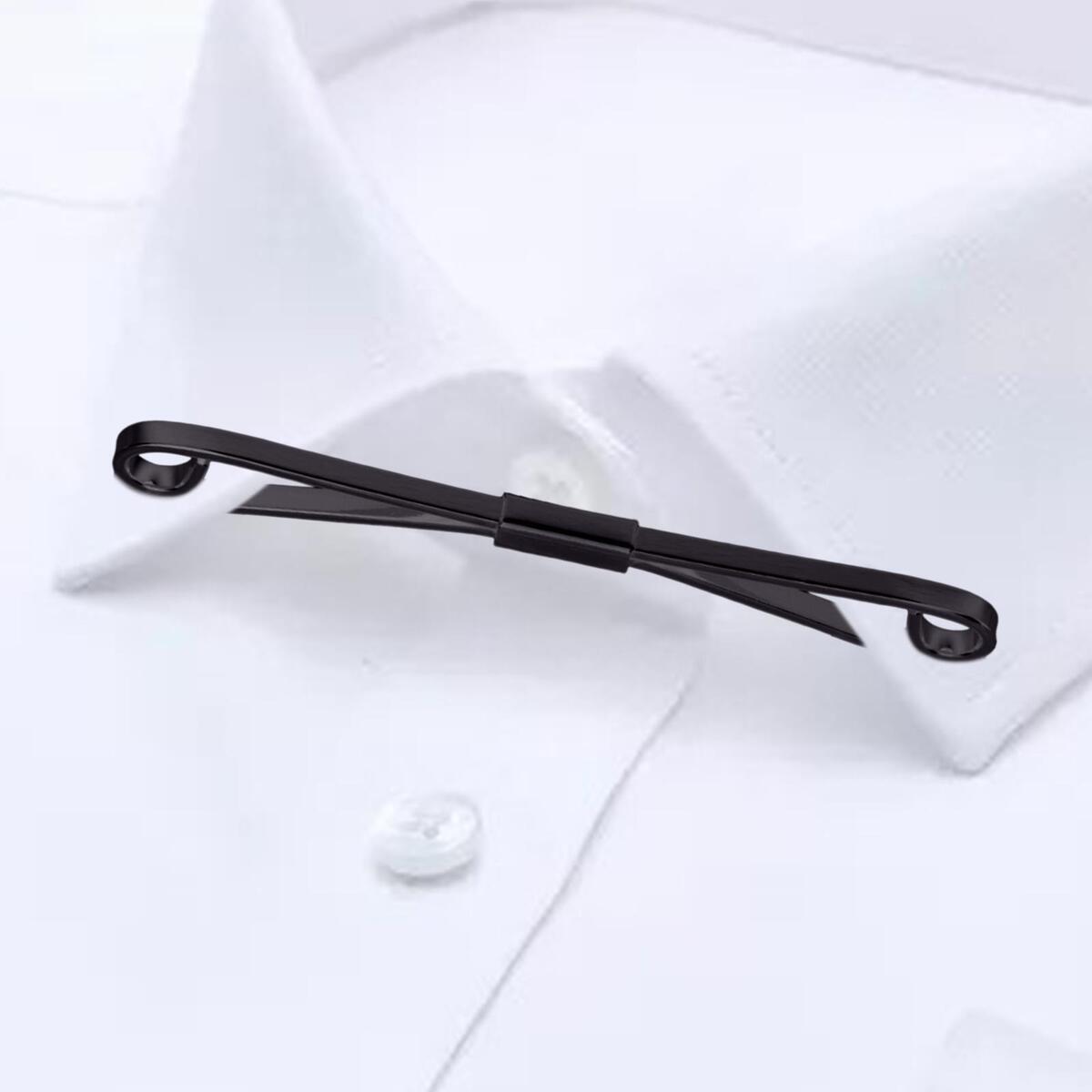 Formal Tie Collar Bar Pin, Necktie Pinch Cravat Clasps Shirt Collar Clip for