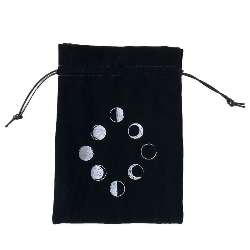 Star Pendulum Board Wooden Dowsing Board Divination Tarot Game Cards Velvet Bag