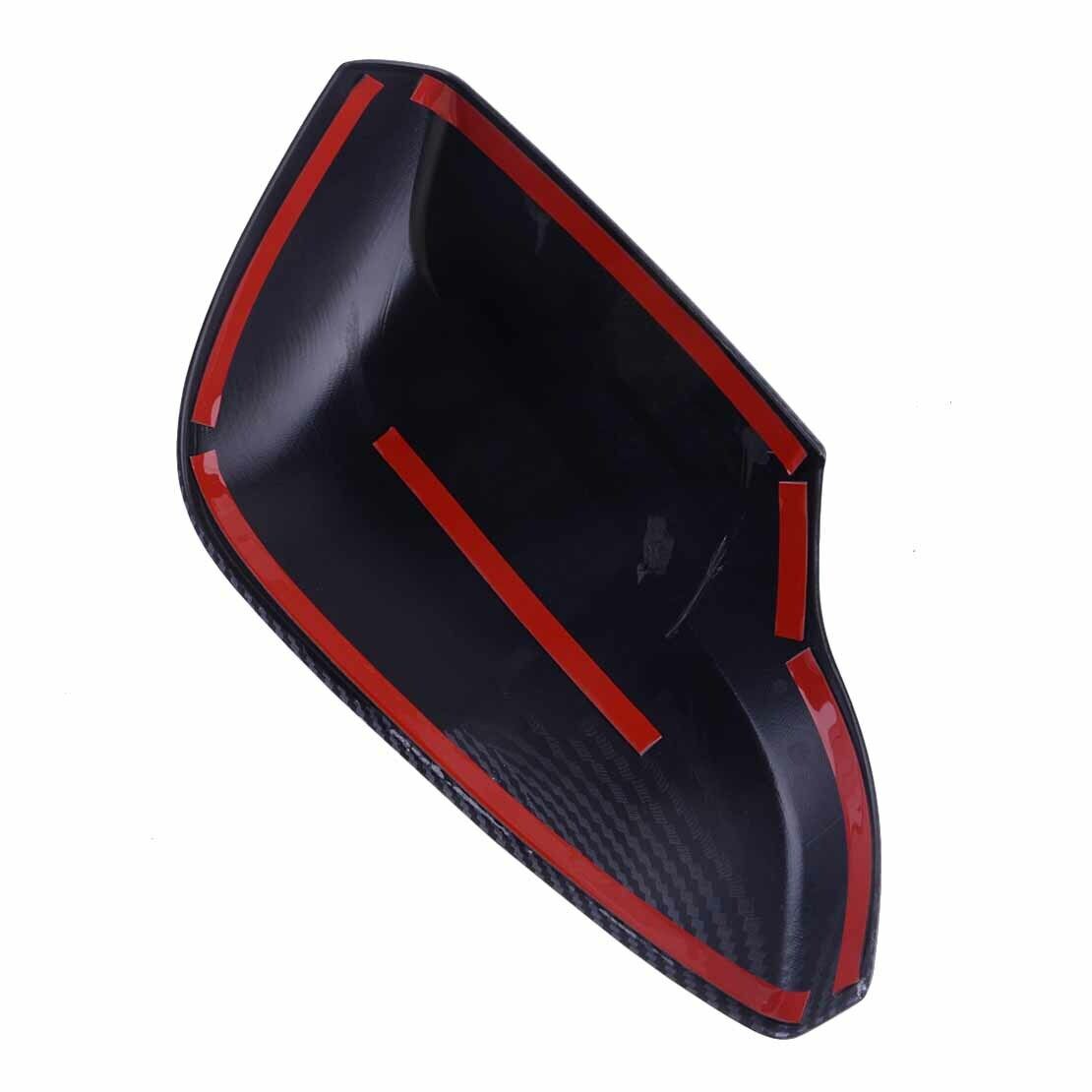 2x Carbon Fiber Style Side Mirror Cover Trim Fit For Subaru WRX STI 2015 up 2021