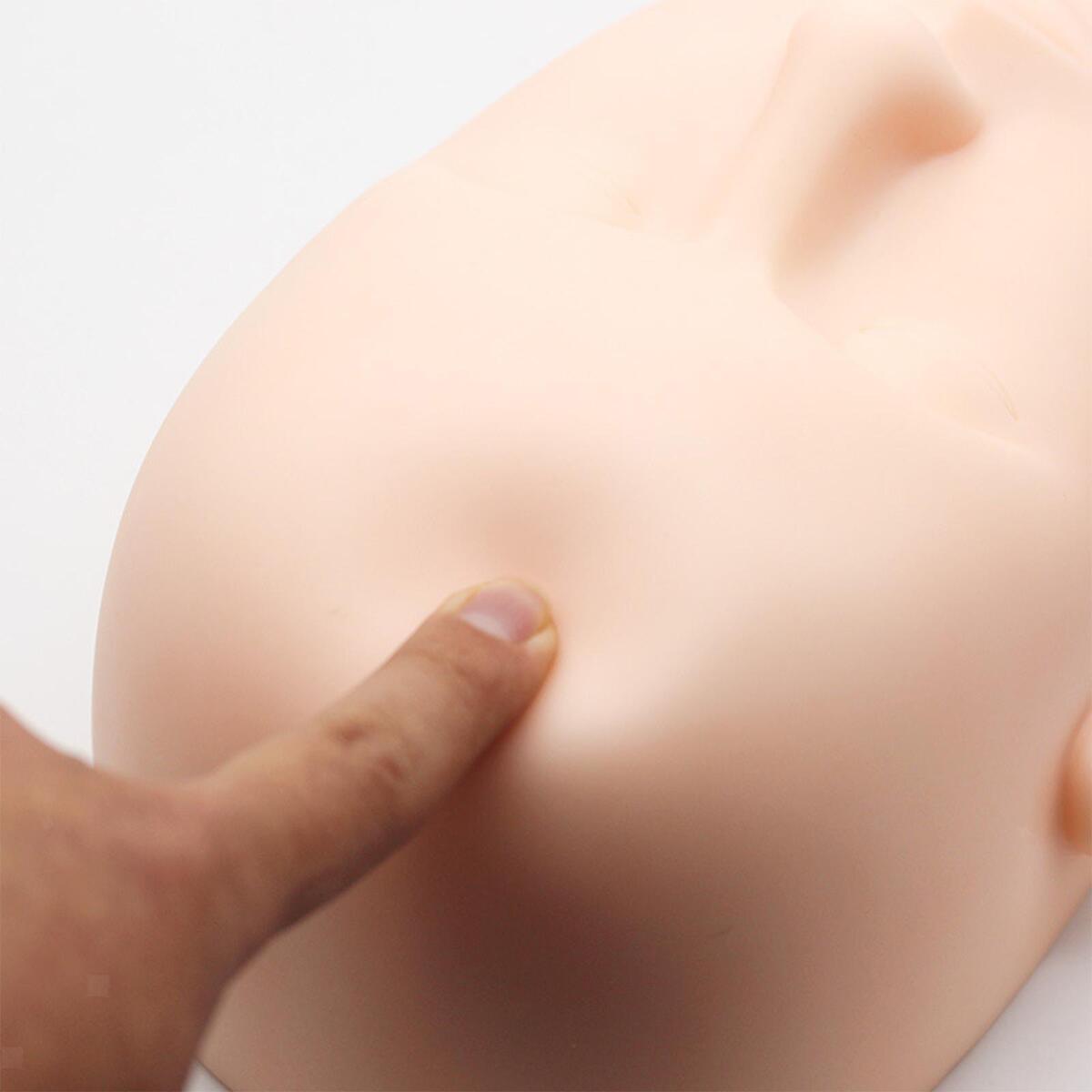 Silicone Head Mold Lash Extension Supplies Soft Touch for Practice Training