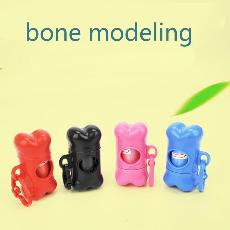 Bone Shape Garbage Clean Pet Waste Poo Bag Convenient Dog Portable 1Pc Fashion
